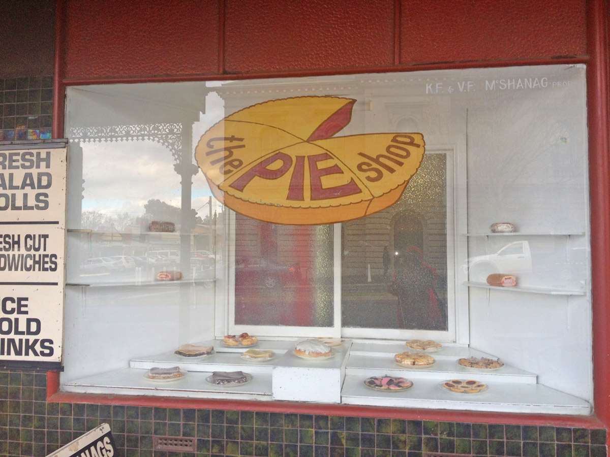 1978 Picture of Castlemaine pie shop