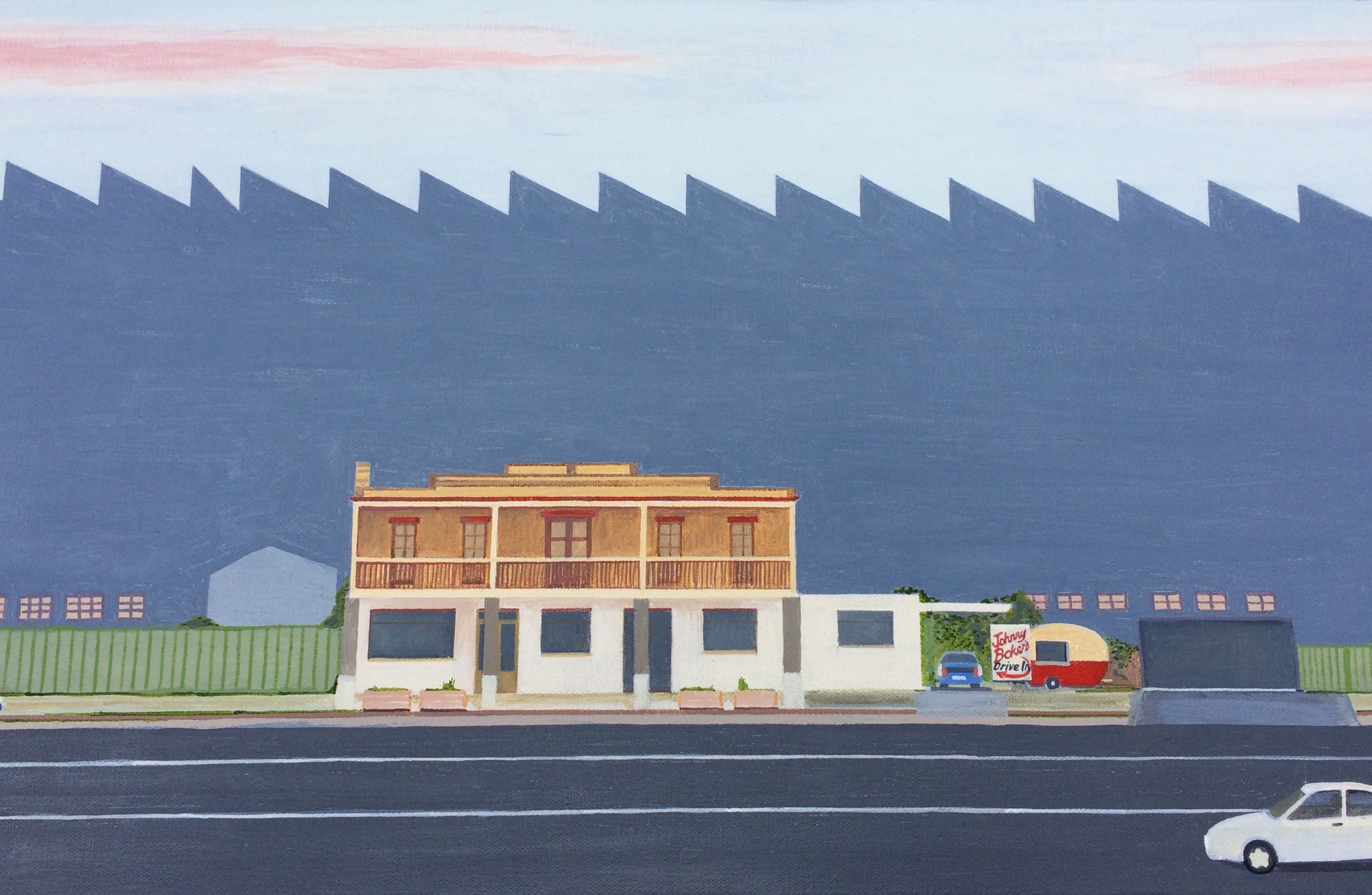 Painting 2017 Johnny Bakers at the New Northern Castlemaine