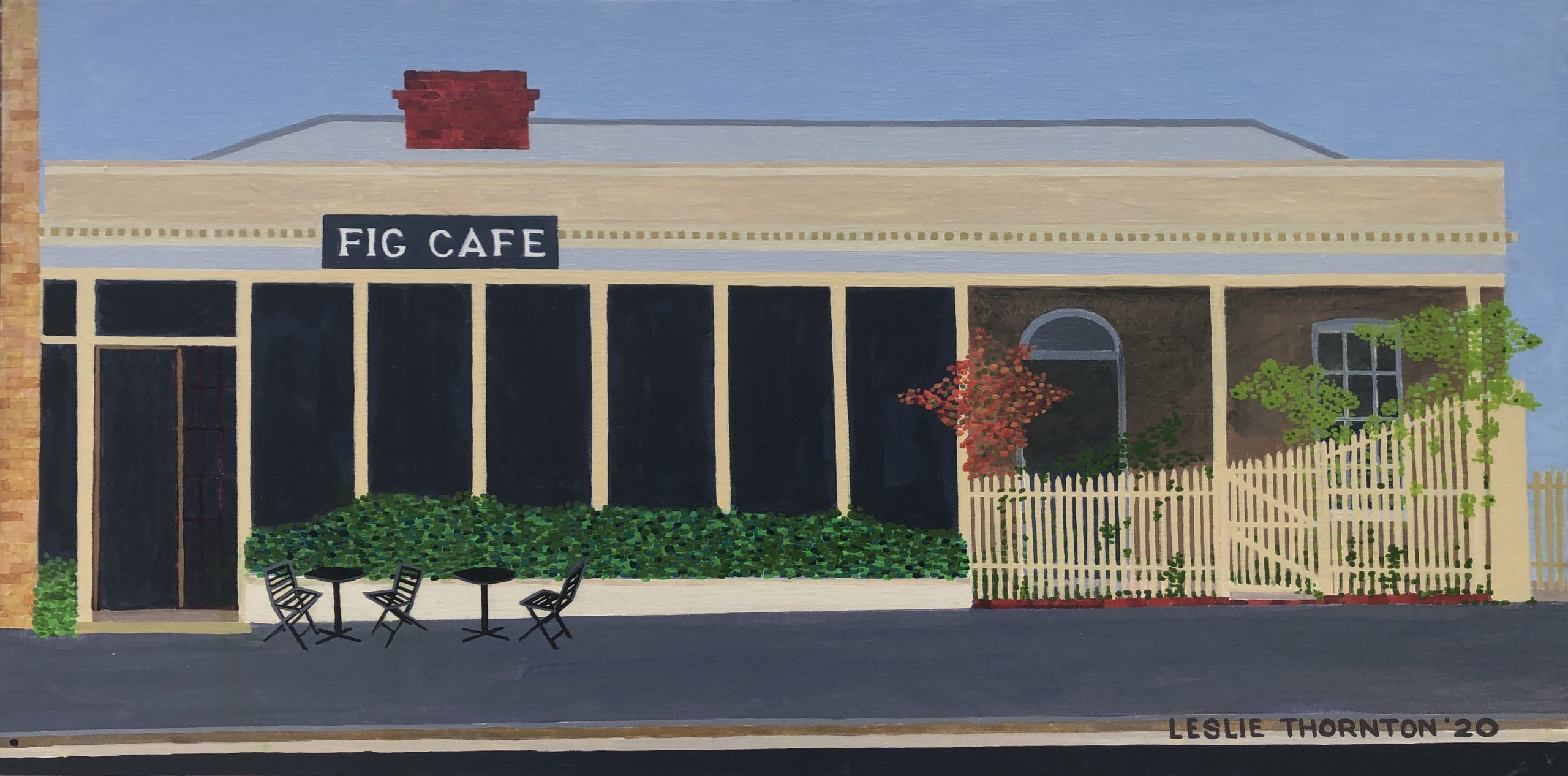 Painting 2020 Fig Cafe Leslie Thornton
