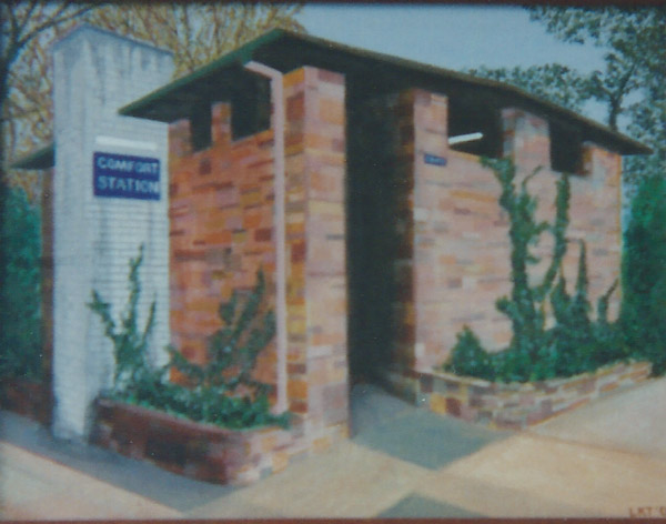 Painting Comfort Station, Castlemaine Leslie Thornton