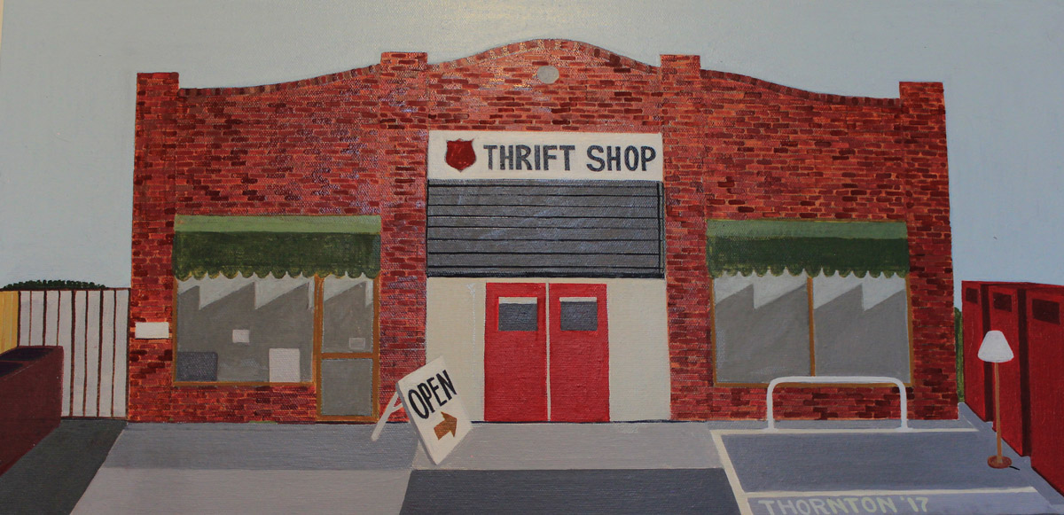 Painting 2017 Salvos Thrift Shop Leslie Thornton