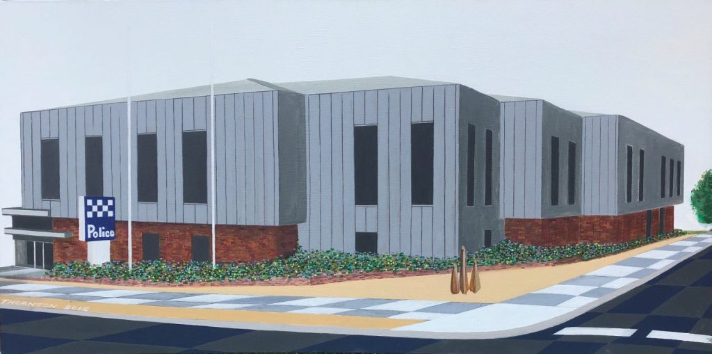Painting Castlemaine Police Station