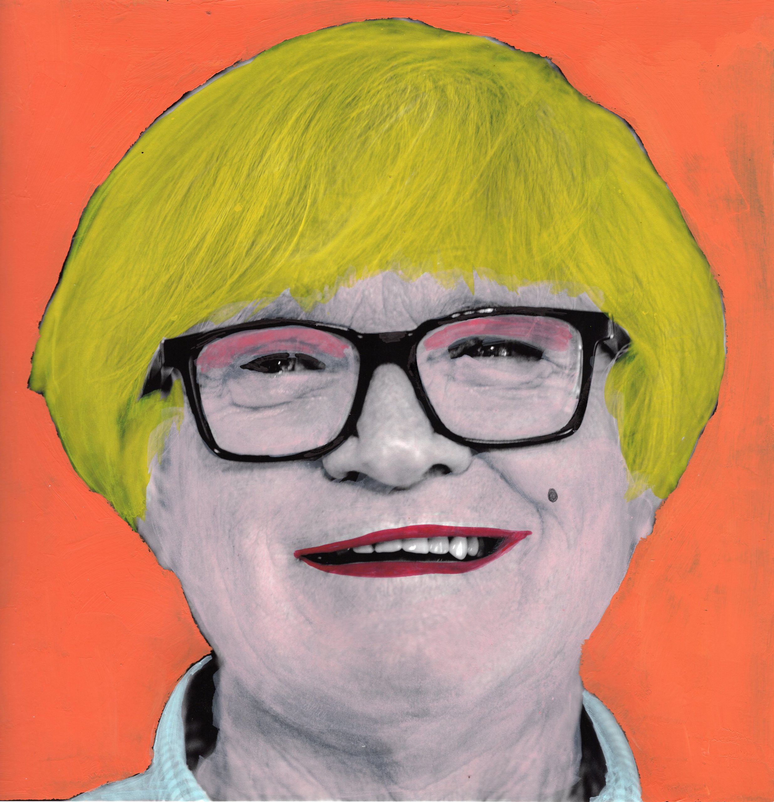 2020 Tracey Naughton hand coloured photo Leslie Warhol Munroe 6