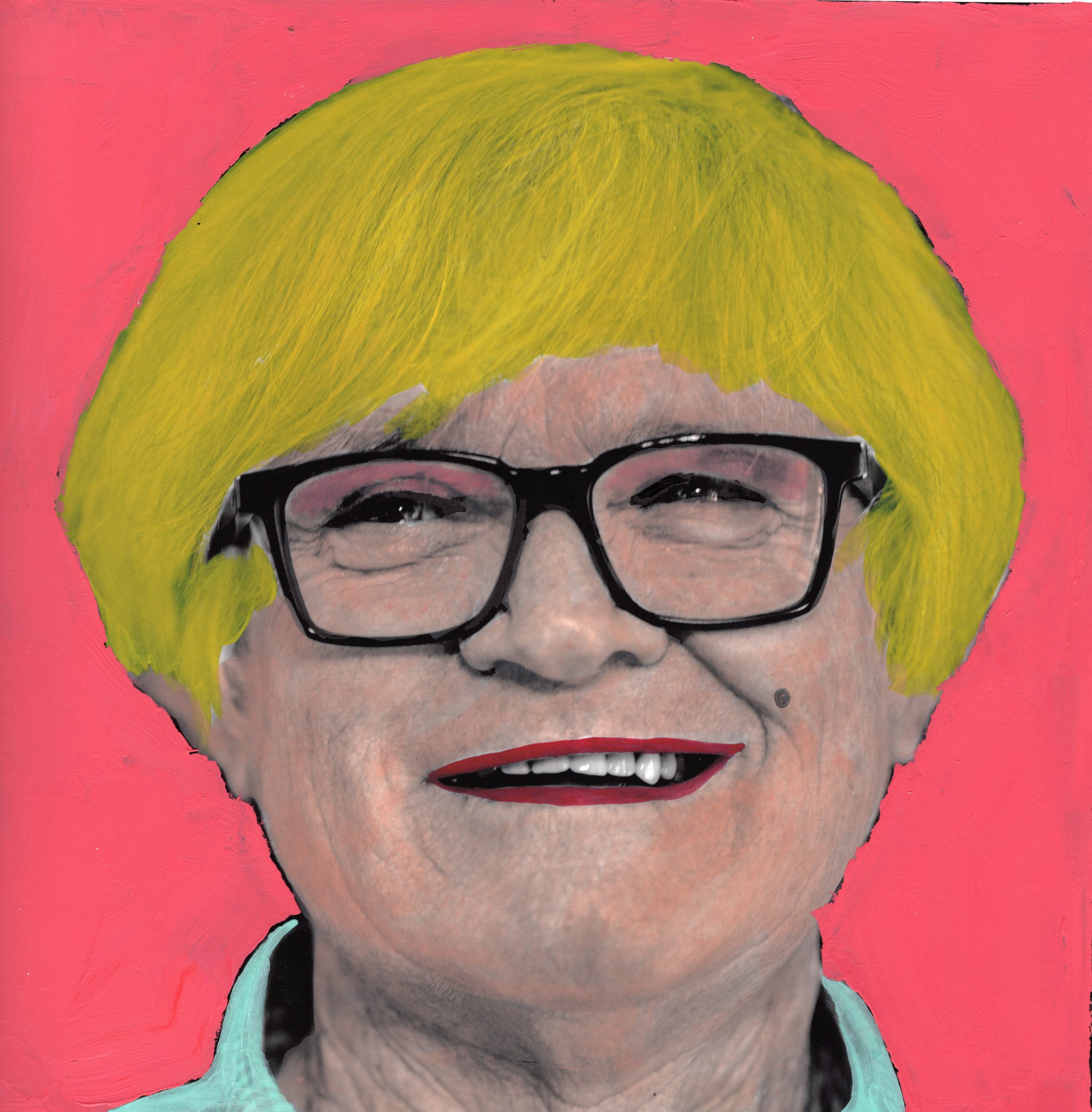 2020 Tracey Naughton hand coloured photo Leslie Warhol Munroe 9